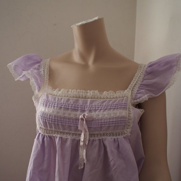 Other - Lavender Lace Trim Nightgown